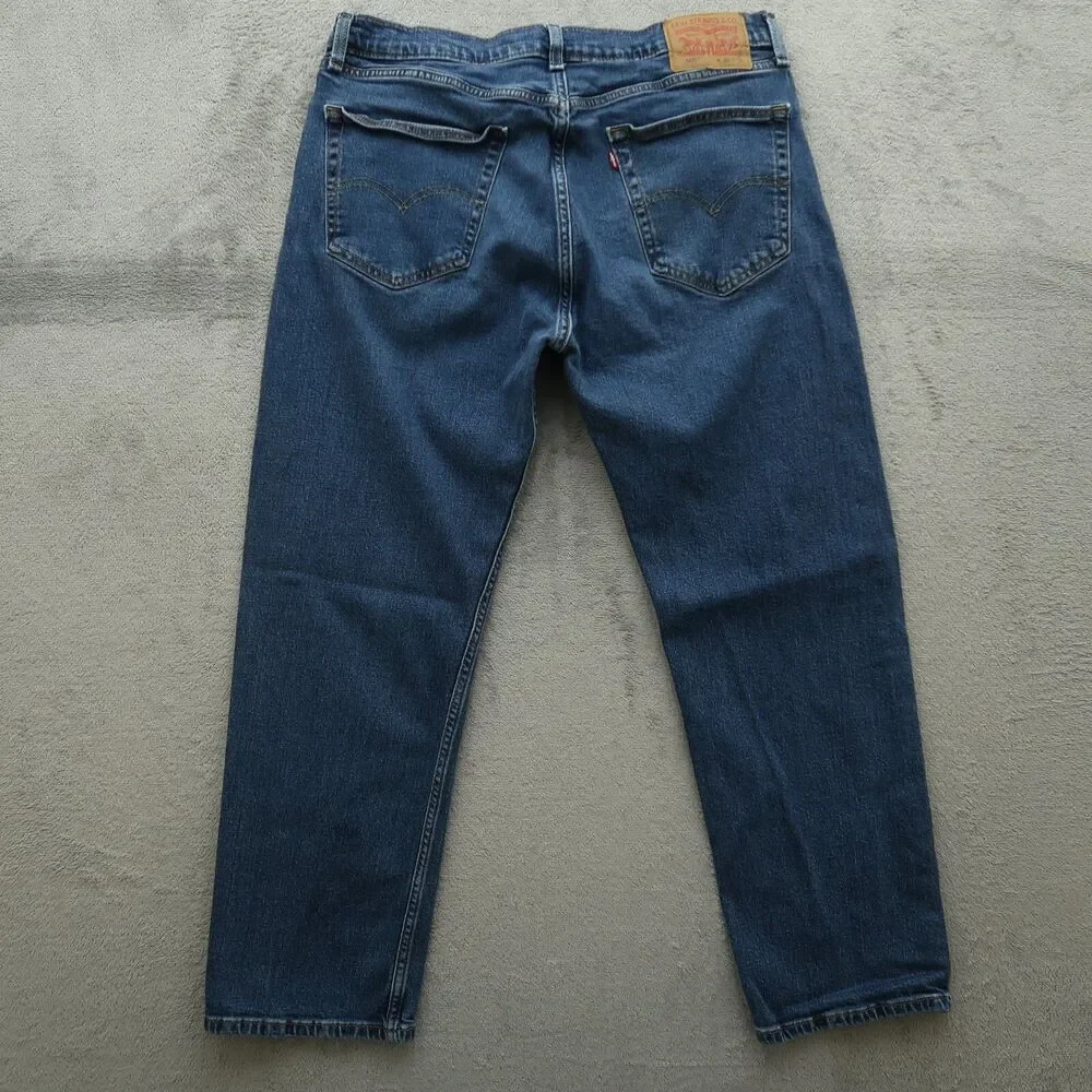 Levi's 505 Jeans Mens Size 36x30 Blue Straight Regular Fit Denim Medium Wash